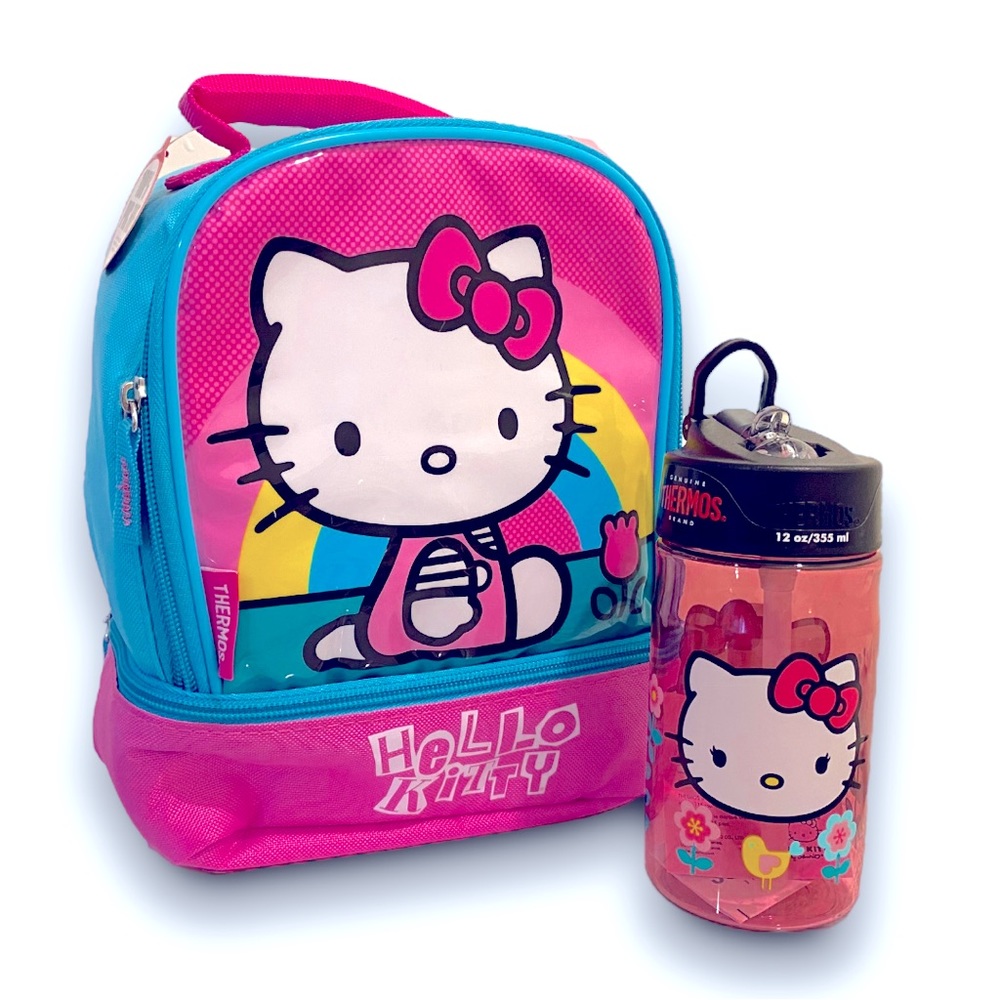 Hello Kitty | Thermos Kids Lunch Bag Insulated Lunch Bag & 12oz Thermos